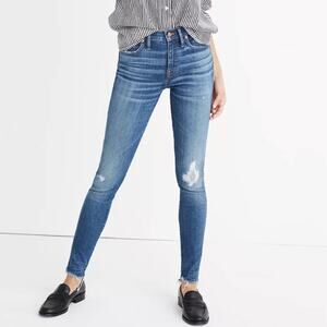 Madewell | 9" High-Rise Skinny Jeans Allegra Wash Rip & Repair Edition Denim 26